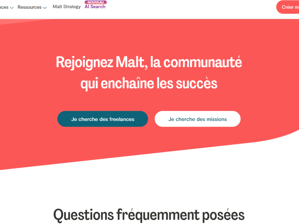 Malt freelance platform in France