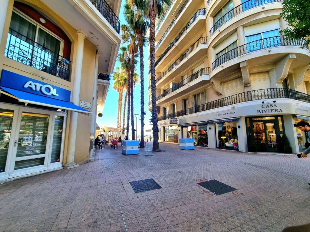 A beautiful street in Mention in Cote d'Azur
