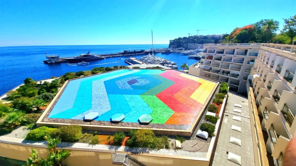 You find the Hexagrace inside the Casino garden for a day trip guide to Monaco