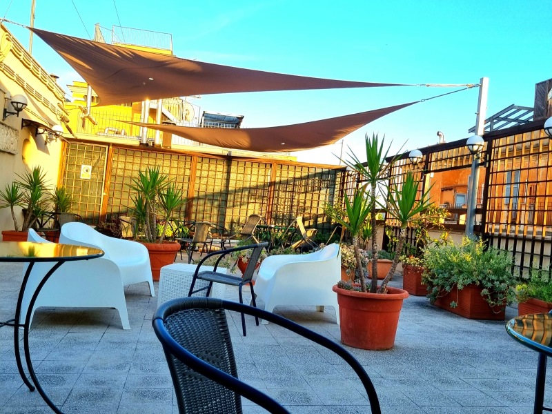 Rooftop of Hotel des Artists Rome