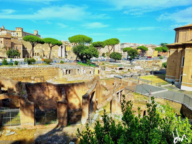 The Roman Ruins from the street.